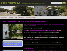 Tablet Screenshot of donsautomotive.com